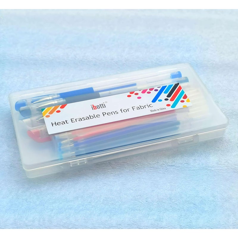 ibotti Heat Erase Pens for Fabric with 8 Free Refills for Quilting Sewing, 4 Colors Assorted Pack - Image 5